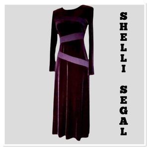 Shelli Segal Maxi Velvet Dress💥